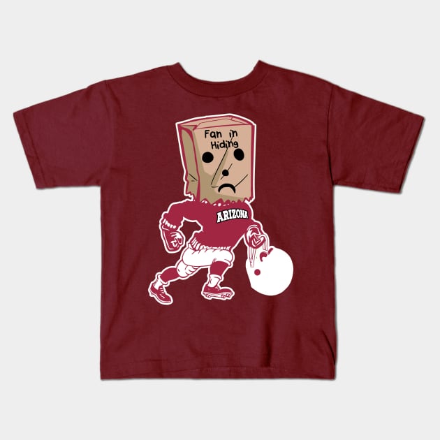 Arizona Fan In Hiding Kids T-Shirt by darklordpug